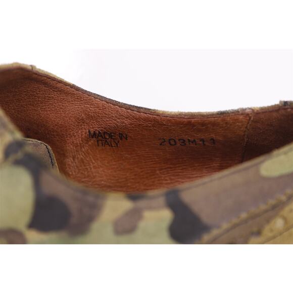 Del Toro Green Camo Camouflage Wingtip Derby Oxford Dress Shoes Mens 11 M main image 9